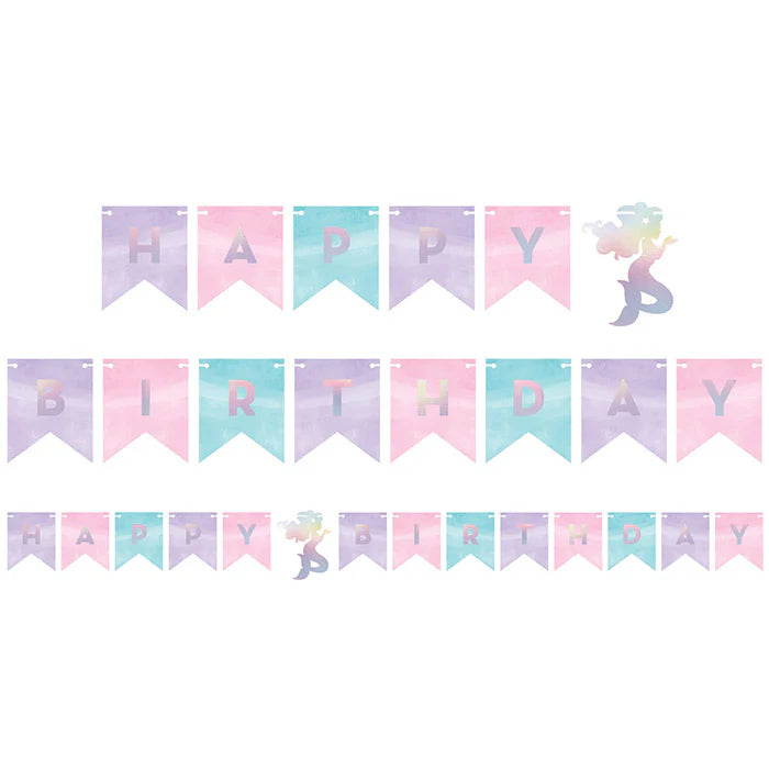 MERMAID SHINE IRID HBD BANNER