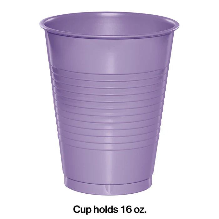 LUSCIOUS LAVENDER 16OZ PL CUPS