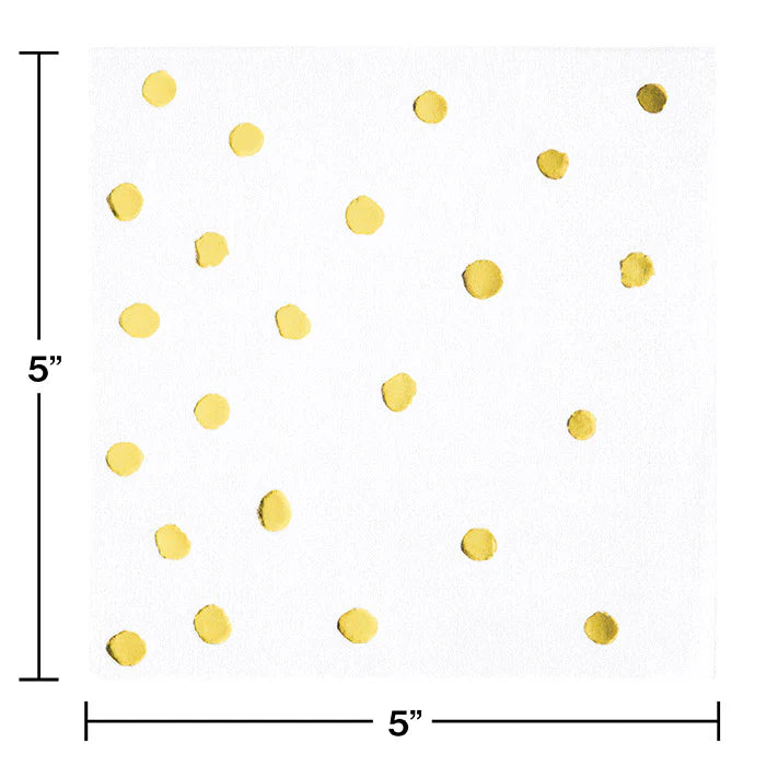 BN WHITE WITH GOLD DOTS