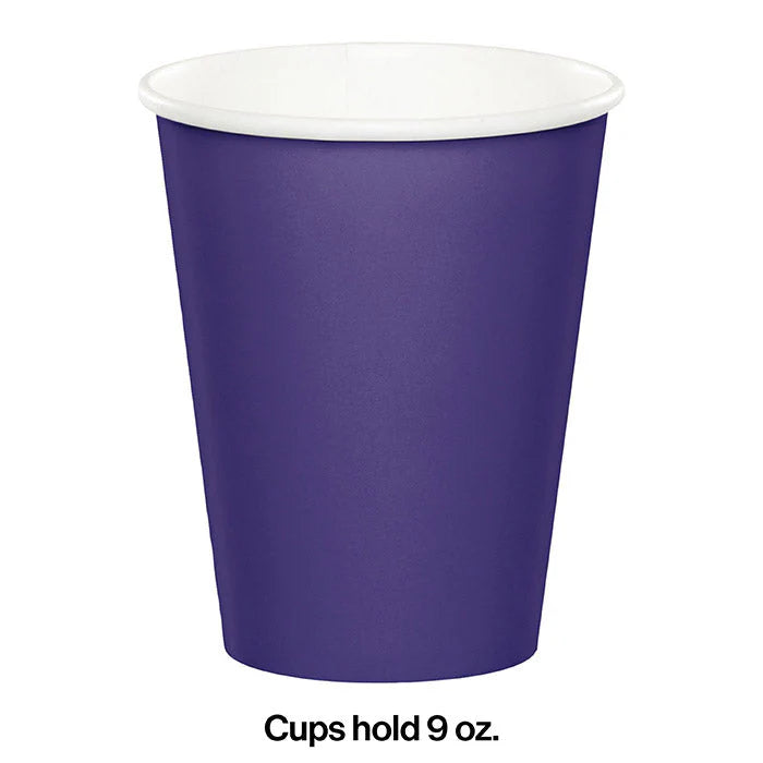 PURPLE 9OZ PPR CUPS 24CT
