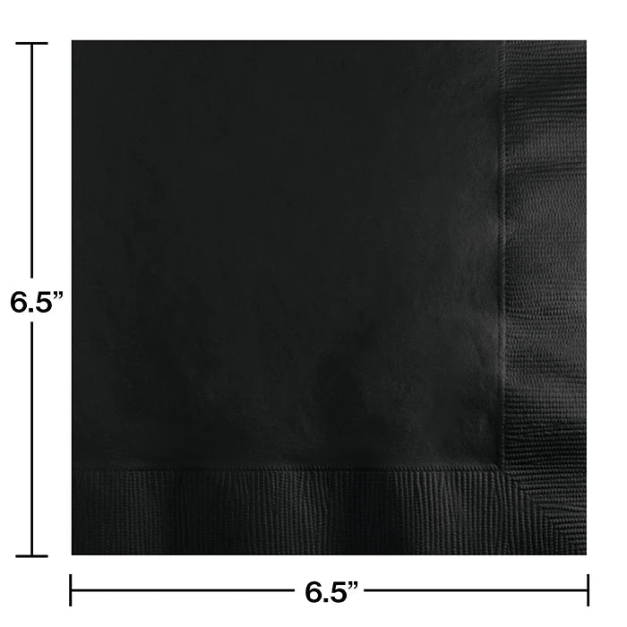 BLACK VELVET LUNCH NAPKIN 50CT