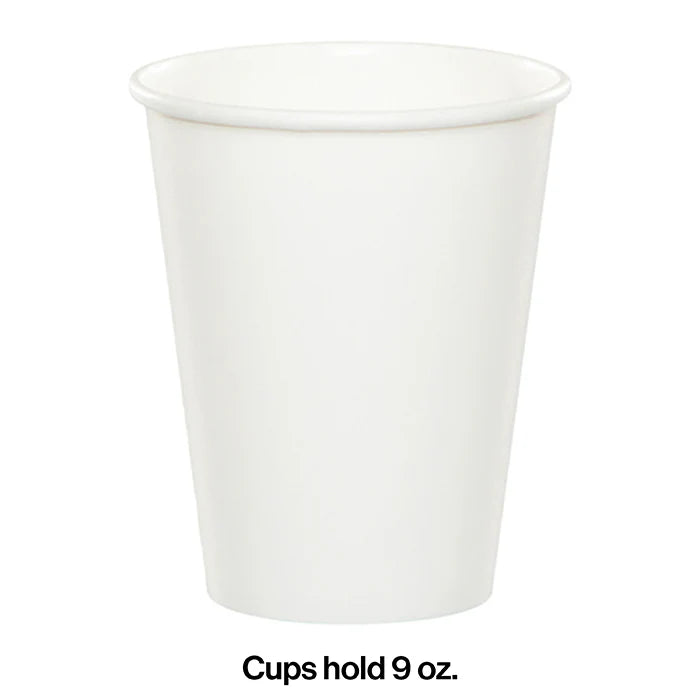 WHITE 9OZ PPR CUP 24CT