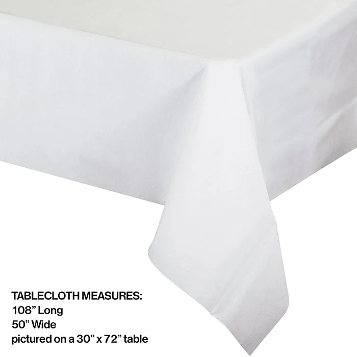 WHITE LINEN-FEEL RECTANGLE TC