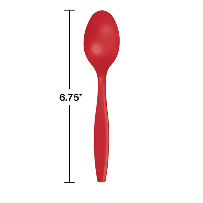 CLASSIC RED PL SPOON 24CT