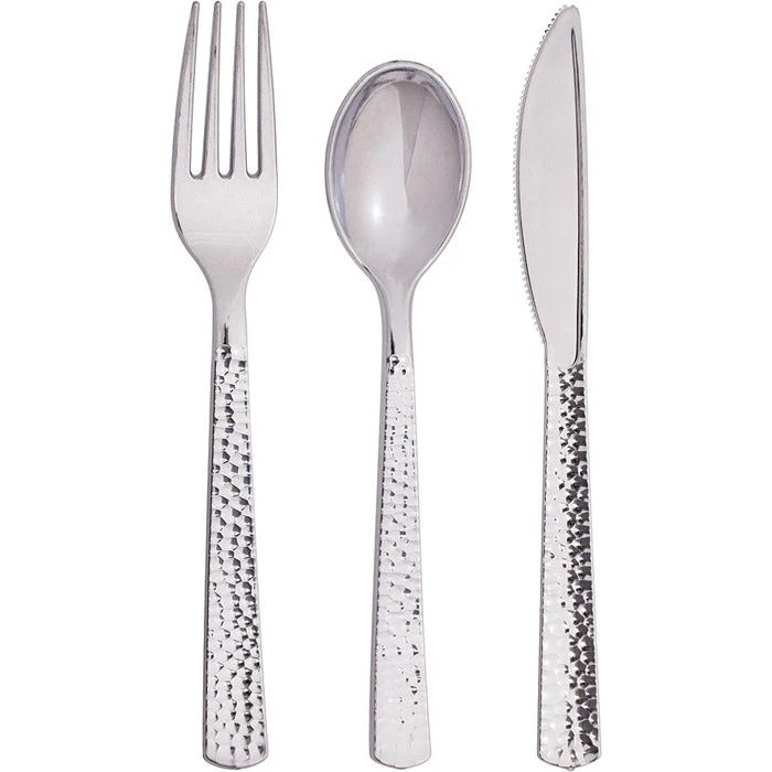ASST CUTLERY MET SILVER HMRD