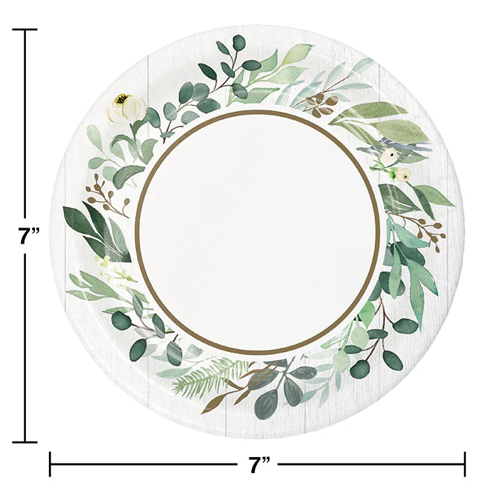 EUCALYPTUS GREENS 7" PLATES