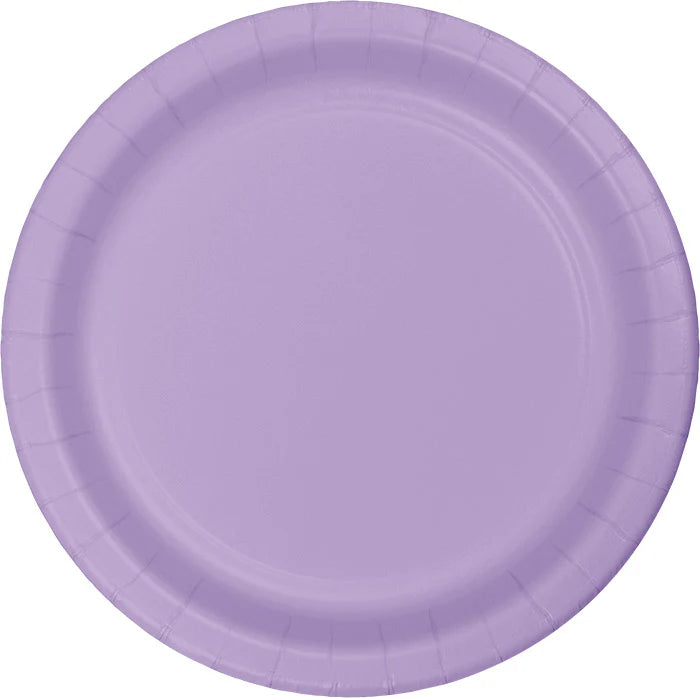 LUSCIOUS LAVENDER 9" PPR PLATES 24CT