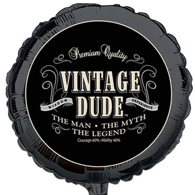 VINTAGE DUDE 18" MYLAR