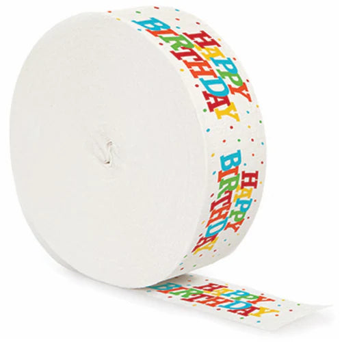 HAPPY BIRTHDAY 30' CREPE STREAM