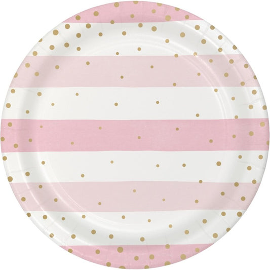 PINK GOLD CELEB 9" PLATES