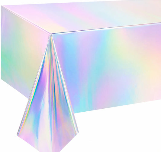 IRIDESCENT FOIL TABLECOVER