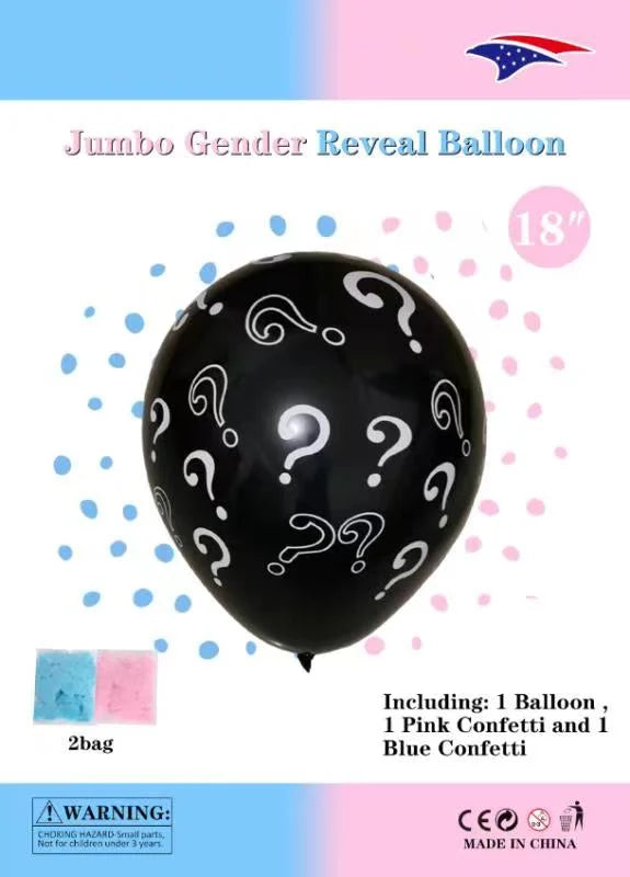 GENDER REVEAL CONFETTI BLN KIT W/ HELIUM