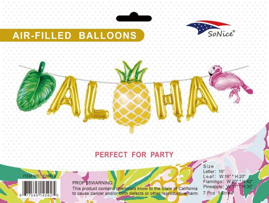 ALOHA BALLOON BANNER