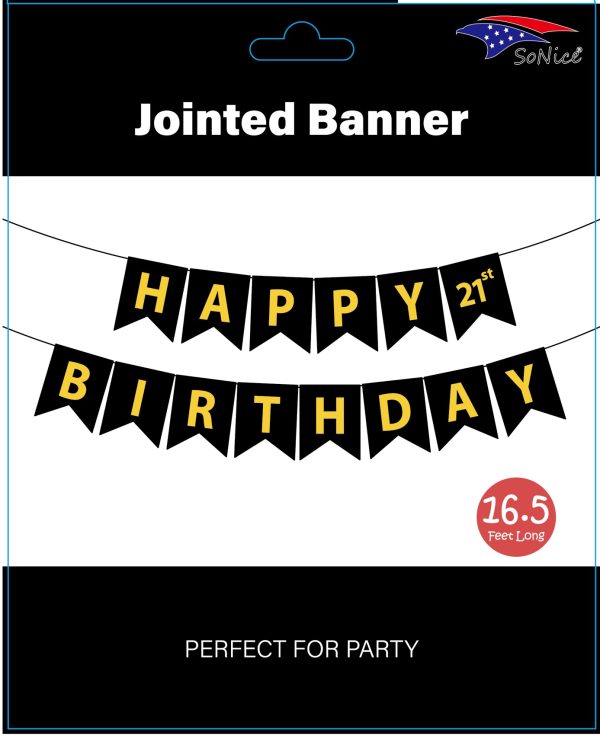 HAPPY 21ST BDAY BANNER