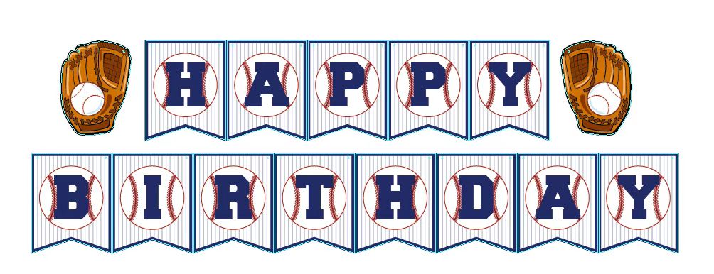 BASEBALL HBD BANNER