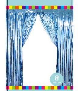 3'X8' FOIL CURTAIN LIGHT BLUE