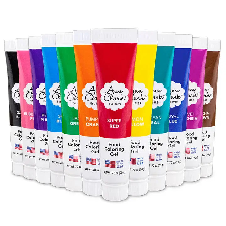 ANN CLARK FOOD COLORING GEL 12PACK