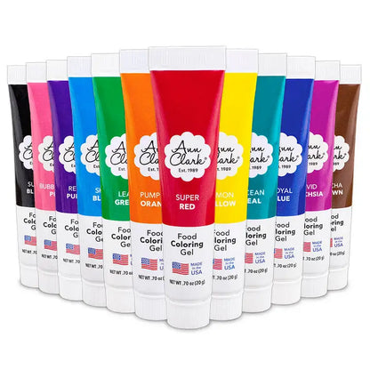 ANN CLARK FOOD COLORING GEL 12PACK