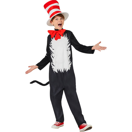 CAT IN THE HAT JUMPSUIT YOUTH MEDIUM