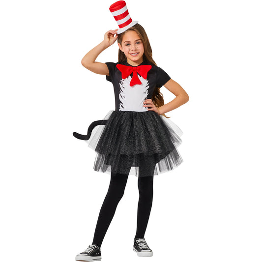 CAT IN THE HAT DRESS CHILD XLARGE