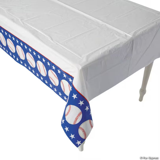 BASEBALL PARTY PL TABLECOVER