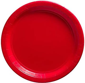 APPLE RED 8.625" PAPER PLATES