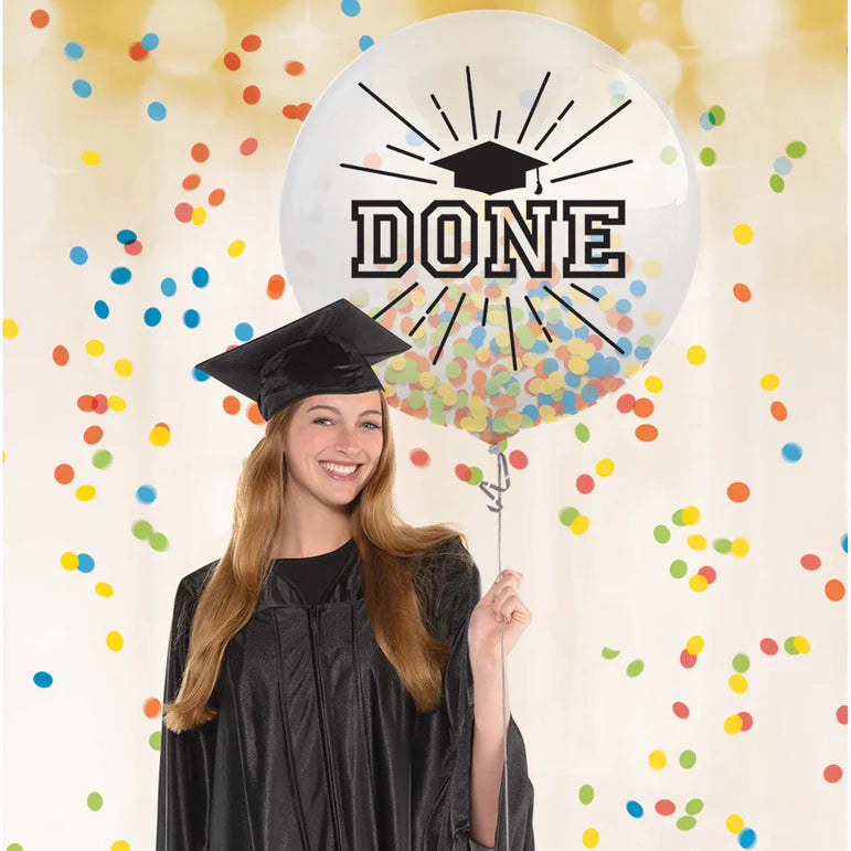 LARGE CONFETTI GRAD 24 IN