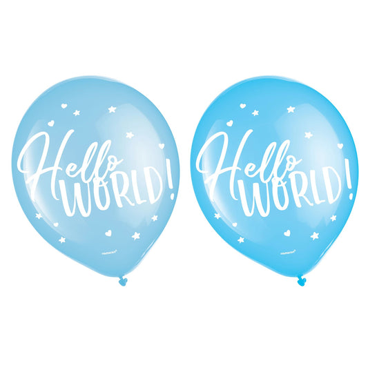 OH BABY 12 IN LATEX 15 CT BLUE