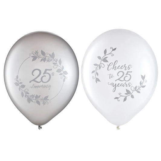 25TH ANNIVERSARY LATEX BLNS