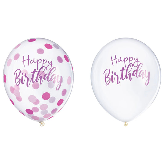 SPARKLE 12" LTX CONFETTI BLNS