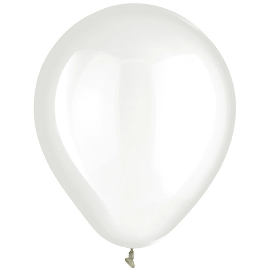 CLEAR 12" LATEX BALLOONS 15 CT