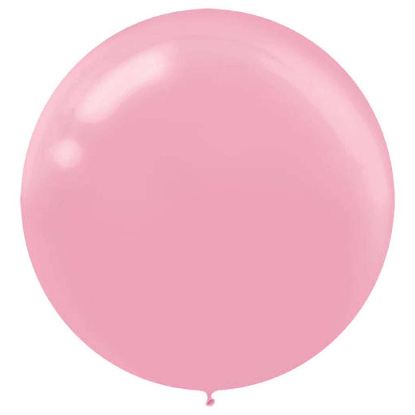 NEW PINK 24" LATEX BALLOON 4 CT