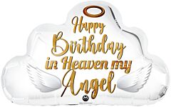 HAPPY BIRTHDAY IN HEAVEN ANGEL 28" MYLAR