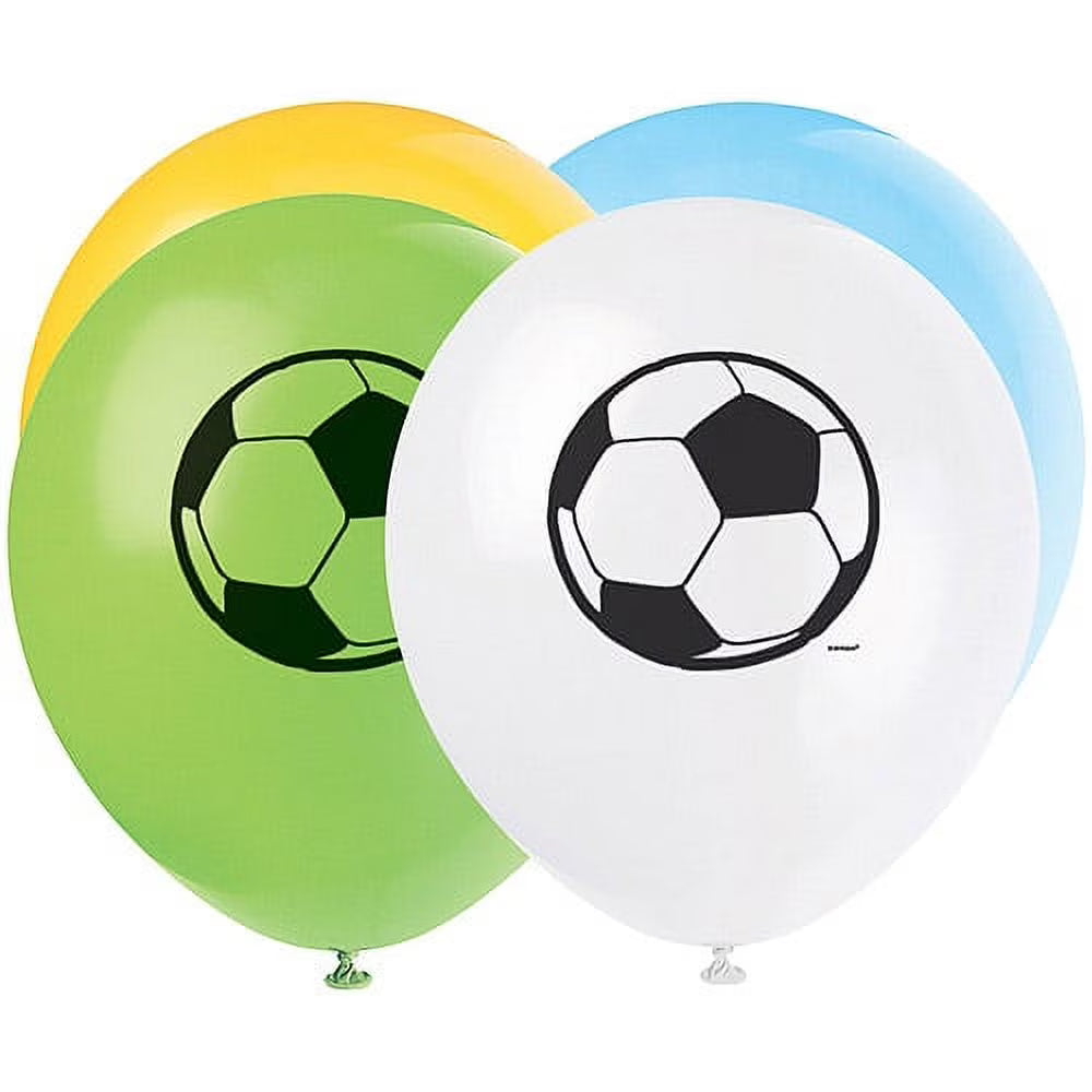 3D SOCCER 12" PRINTED LTX BALLOONS 8CT