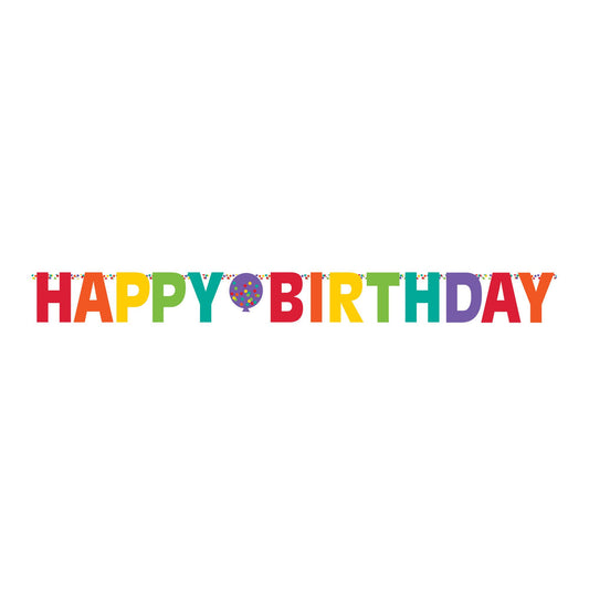RAINBOW GIANT LETTER BANNER