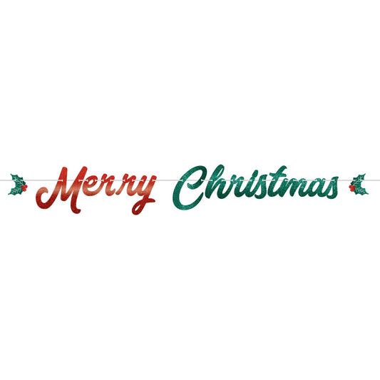 MERRY CHRISTMAS LETTER BANNER