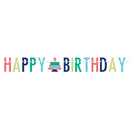 MODERN BDAY LETTER BANNER