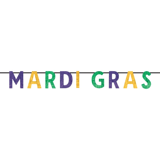 MARDI GRAS SEQUIN BANNER