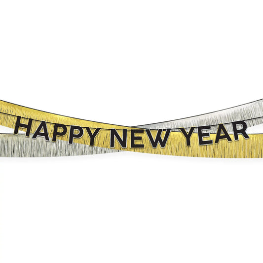 HAPPY NEW YEAR TINSEL BANNER
