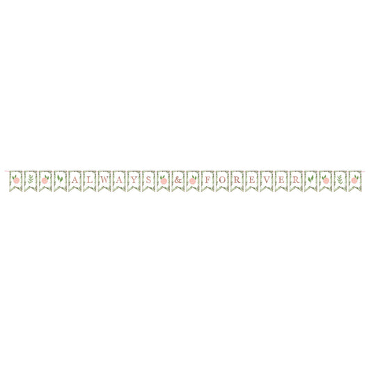 LOVE AND LEAVES PENNANT BANNER