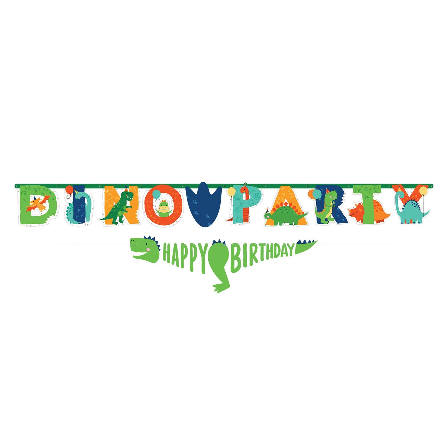 DINO-MITE PARTY LETTER BANNER