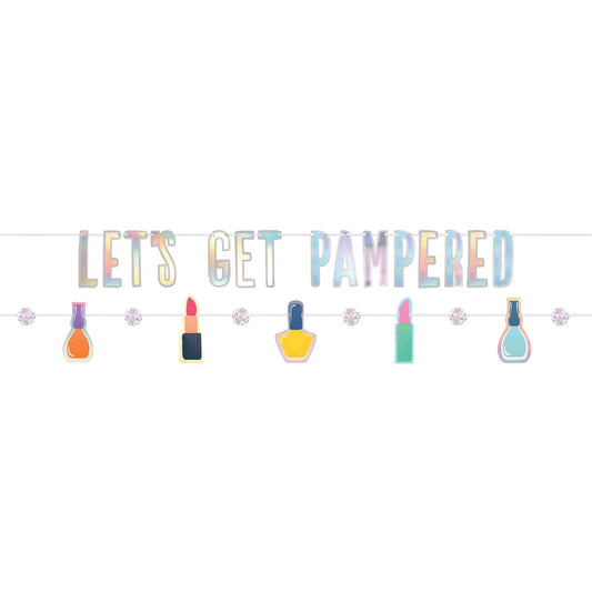 SPA PARTY LETTER BANNER