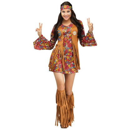 PEACE & LOVE HIPPIE ADULT MEDIUM