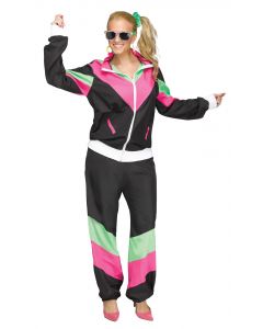 WOMENS 80S SWEAT SUIT M/L