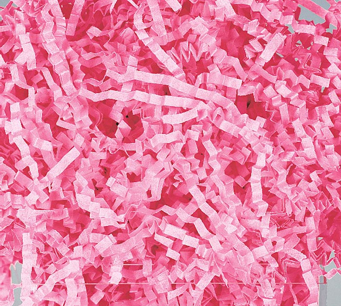 LIGHT PINK CRINKLE CUT SHRED 8OZ BAG