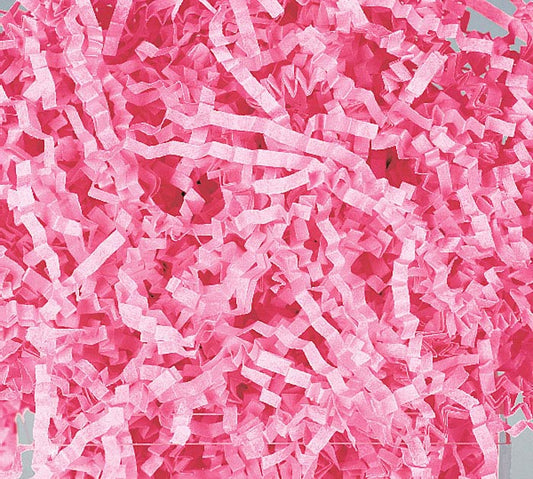 LIGHT PINK CRINKLE CUT SHRED 8OZ BAG