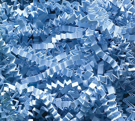 LIGHT BLUE CRINKLE CUT SHRED 8OZ BAG
