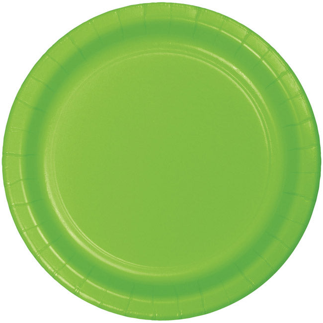 FRESH LIME 7" PPR PLATES 24CT