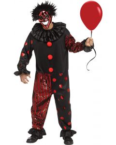 CHROME CLOWN ADULT STD COSTUME