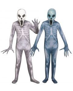 ALIEN INVADER COSTUME GREY BOYS LARGE